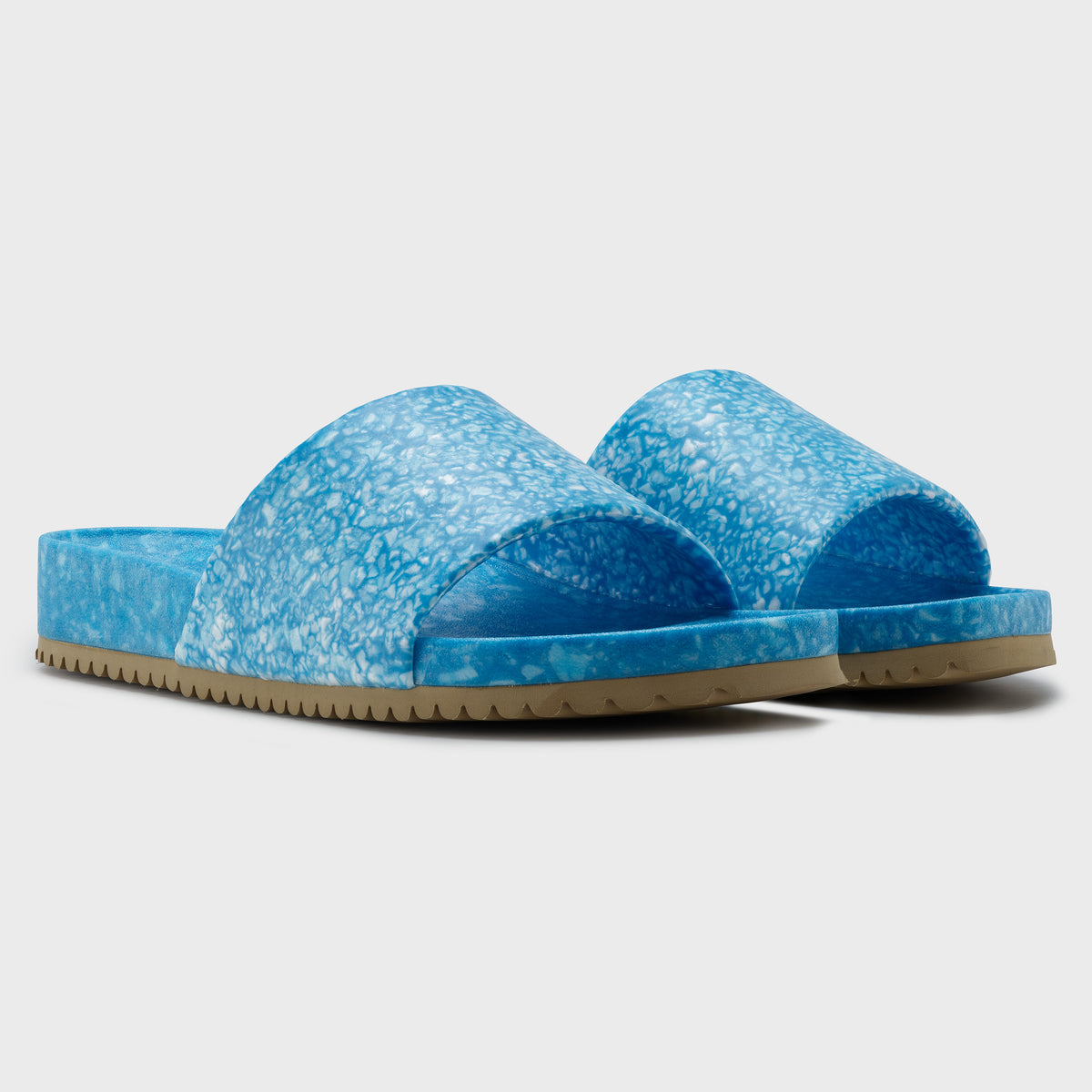 靴 BODE Duotone Summer Slides - Brown/Blue Bode Brown Duotone Summer Slides In Brown/blue | ModeSens
