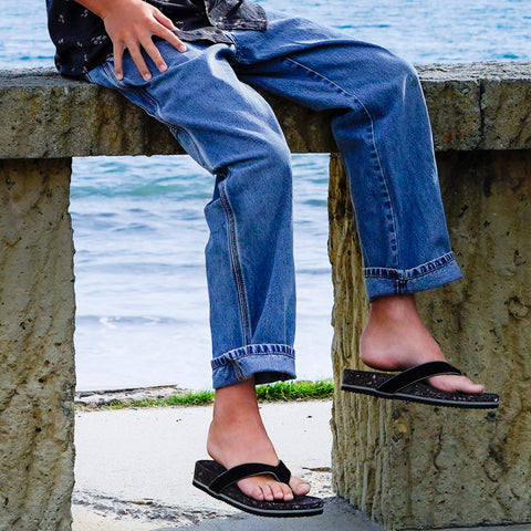 West Beach Flip Flop Terry Collection - Midnight